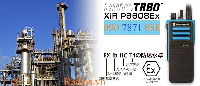 Bộ đàm chống cháy nổ atex Motorola XiR P8608 EX
