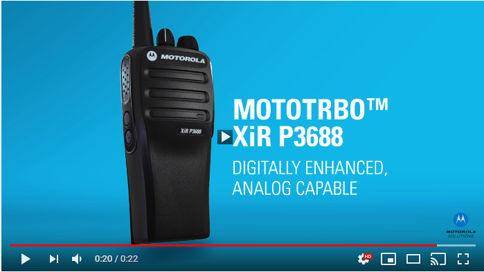 Video máy bộ đàm Motorola XiR P3688