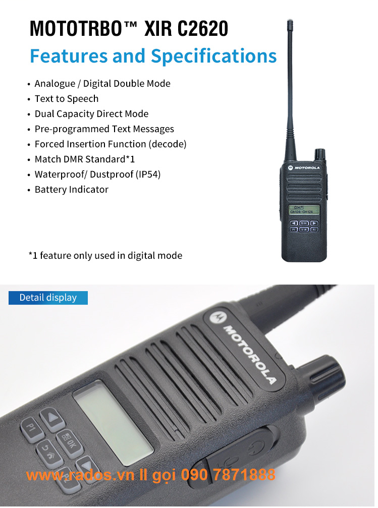 Motorola XiR C2620 UHF