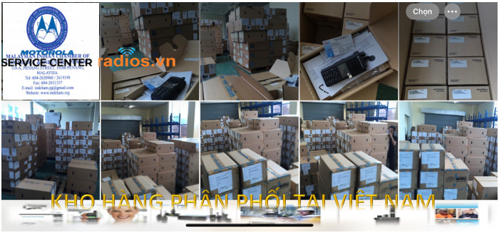 Kho hàng P8668i tại Nhà phân phối máy bộ đàm Motorola tại Việt Nam